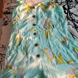 Banana themed romper